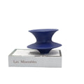 Modern Abstract Klein Blue Swirl Spiral Resin Vase