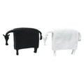 Modern Minimalist Abstract Square Horse Figurine with Woven Texture